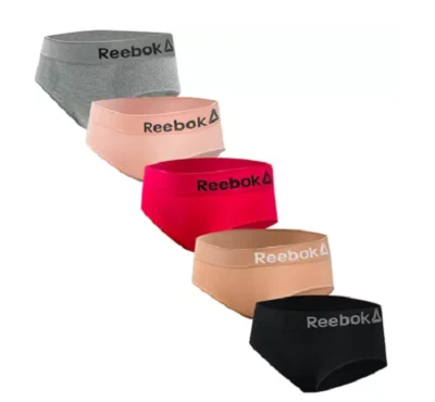 NEW Reebok Ladies 5-pack Seamless Hipster Stretch Performance Size Large - Image 1 of 3