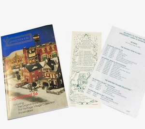 Greenbook Guide to Department 56 First Edition 1991 Heritage Snow Village VTG - Picture 1 of 6