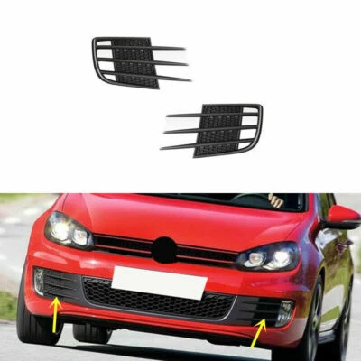 🔥 1 par de cubiertas antiniebla ABS negras para Volkswagen Golf GTI 2010-2014  Foto 1 de 4