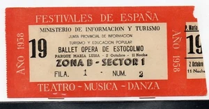 Entrada Festivales de España Parque Maria Luisa Sevilla año 1958 (DW-159) - Imagen 1 de 1