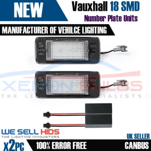 Vauxhall 18 SMD LED Replacement Number Plate Units 6000K Opel Astra J Zafira - Picture 1 of 3