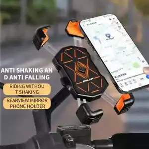 360° Rotation Mobile Phone Holder Handlebar Mount For Motorcycle Bicycle Bike - Bild 1 von 20