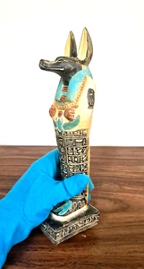 God Anubis - Unique Ancient Egyptian Carved Stone Statue - Picture 1 of 17