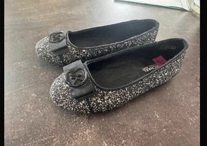 Mädchen Ballerinas Gr. 31 Michael Kors Schwarz Silber Neuwertig - Bild 1 von 3