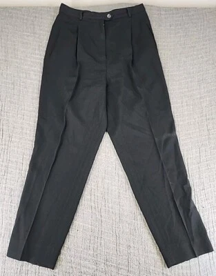 Pantalones Garfield & Marks Mujer 10 Negro Sydney Pantalón Carrera De Colección Hecho en EE. UU. Foto 1 de 4