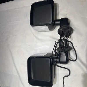 2007-2010 Jeep Wrangler Driver Left/ Right Side Black Mirrors / Chrome ! - Picture 1 of 20