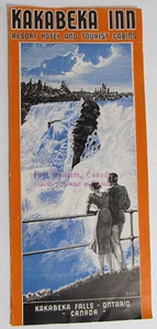 Vintage 1940 KAKABEKA Falls INN Ontario Canada Travel Fort Williams Brochure - Picture 1 of 5