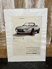 Vintage 1990s Mazda Mx5 Advertisement Advertising Poster Framed