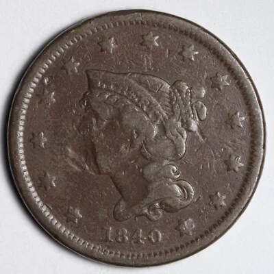 1840 cabelo trançado centavo grande E114 T - Imagem 1 de 2