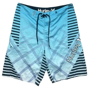 Hurley Men's Size 32 Board Shorts Swim Surf Blue Swimsuit - Picture 1 of 3