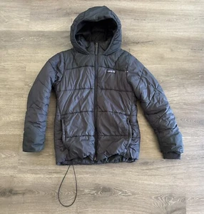 Patagonia Girls Synthetic Puffer Hoody Hoodie In SMOLDER Blue Size M #68070 🔥 - Picture 1 of 9