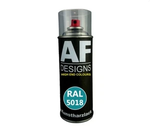 Kunstharz Lackspray Buntlack Spraydose RAL5018 TUERKISBLAU seidenmatt - Bild 1 von 2