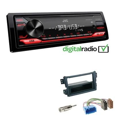 JVC KD-X182DB MP3 DAB+ USB 1-DIN Autoradio für Suzuki Splash 2008-2014 - Bild 1 von 4
