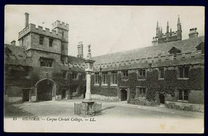 LL/LEVY SONS NO 15 POSTAL OXFORD CORPUS CHRISTI COLLEGE C 1910 - Imagen 1 de 2