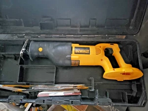 DEWALT DC385 XRP 18V Cordless Reciprocating Saw with extra new saws and use  - Picture 1 of 6