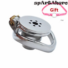 Hot Sale Inverted Plugged Cylinder Chastity Cage Anti-shedding Bbelt Steel Ring