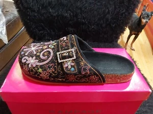 Nib Rampage Womens Clog Scuff Embellishments Black Pru 8 - Picture 1 of 2