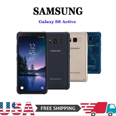 Samsung Galaxy S8 Active Unlocked G892A 64GB AT&T Unlocked Smartphone VERY GOOD - Image 1 of 4