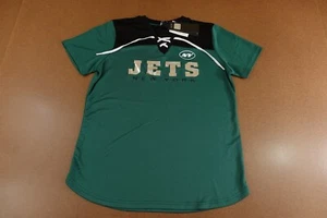 New York Jets G-III For Her Womens Size Large Green Short Sleeve Jersey Top NWT - Picture 1 of 11