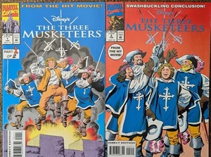 Disney's The Three Musketeers #1 & #2 Marvel Movie Adaptation 1994 F/VF - Picture 1 of 2