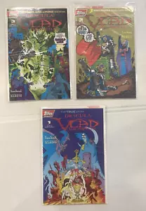 Topps Drácula Vlad el Impailer #1 2 3! ¡Serie completa! ¡Sellado con tarjetas! - Imagen 1 de 4