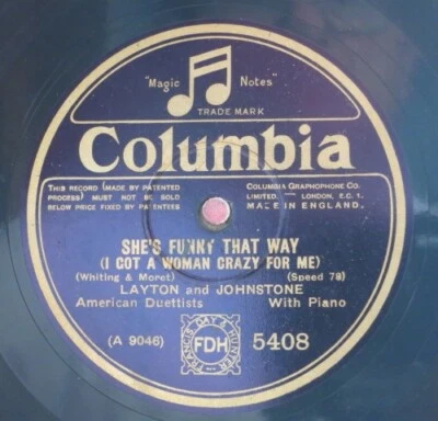 Layton And Johnstone 78 RPM / It´s A Million To One You`Re Far ... (120-0524-HS) - Bild 1 von 2