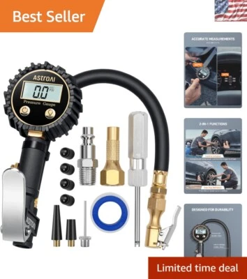 Smart Tire Pressure Gauge with Bleed Valve – Heavy-Duty Construction, Safe Drive - Image 1 of 4