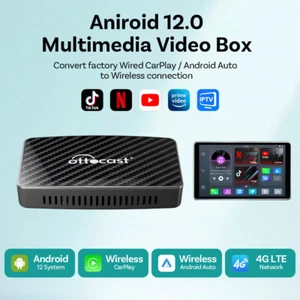 Ottocast Play2video Carplay Ai Box Wireless CarPlay/Android Auto Adapter,Netflix - Picture 1 of 8