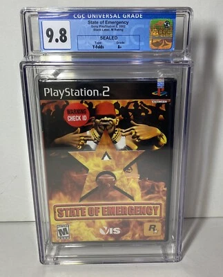 State of Emergency (Sony PlayStation 2, 2003) PS2 CGC 9.8A+ Precintado Foto 1 de 2