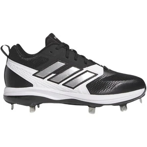 Adidas ICON 8 Metal Baseball Cleats Black White IG7098 Men's 8.5 New With Tags - Picture 1 of 9