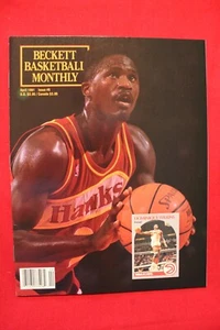 1991 Beckett Basketball-Dominique Wilkins Cover-Atlanta Hawks-Timberwolves - Picture 1 of 1