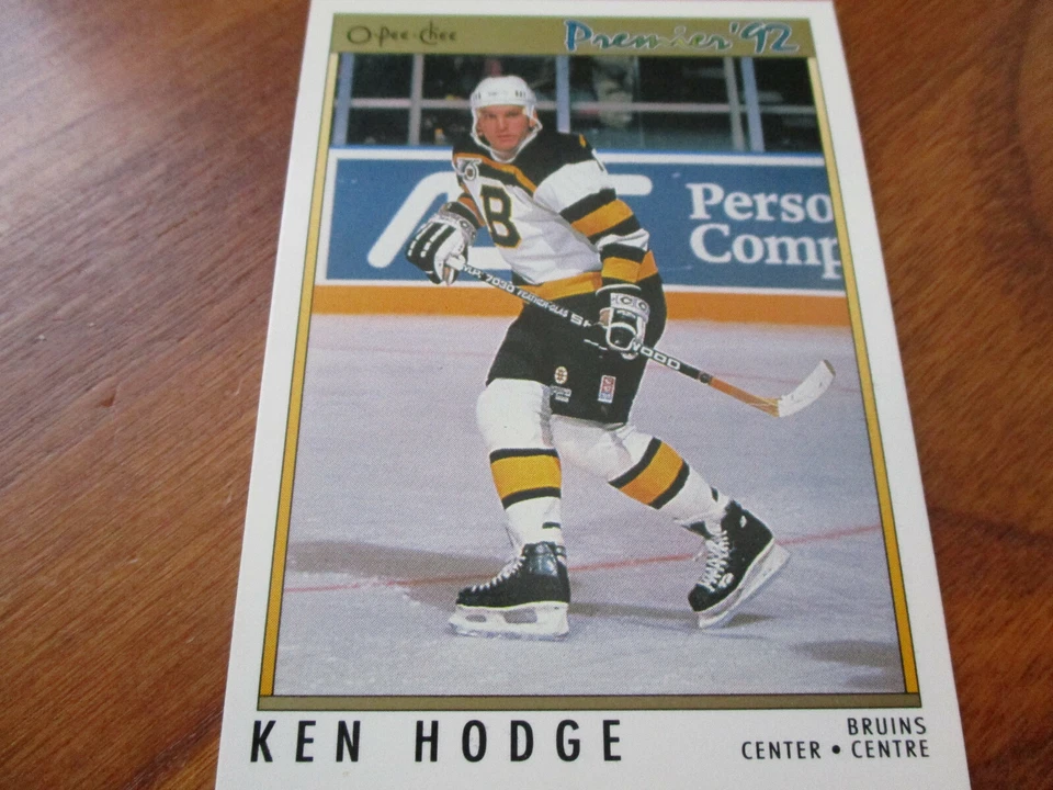 ken hodge   (boston bruins - center) 1991/92 o-pee-chee premier card #41 nr/mint - Image 1 of 1