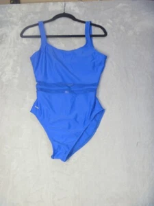 SPEEDO Swimsuit 1 piece Womens Size 12 Royal Blue - Picture 1 of 6