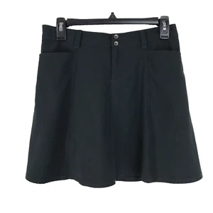 Eddie Bauer Travex Skort Womens Size 0 Black Stretch Pockets Hiking Golf Outdoor - Picture 1 of 10