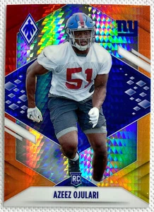 2021 Panini Phoenix Azeez Ojulari Rookie Fire Burst Card RC #165 New York Giants - Picture 1 of 2