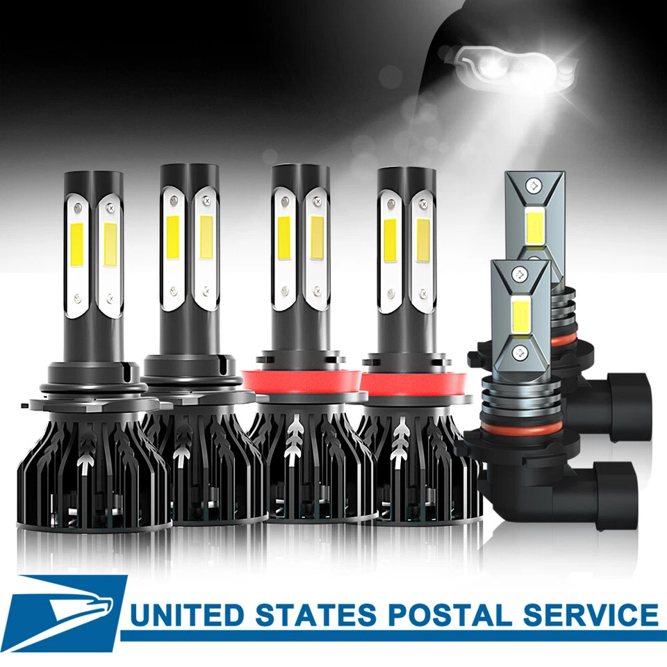 Para Cadillac SRX 2010-2016 6 Combo H11 9005 9145 LED Faros Antiniebla Bombillas Foto 1 de 4