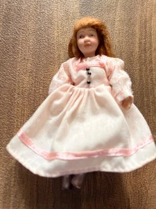 vintage Victorian clothing playhouse mini figures porcelain and posable movable - Picture 1 of 6