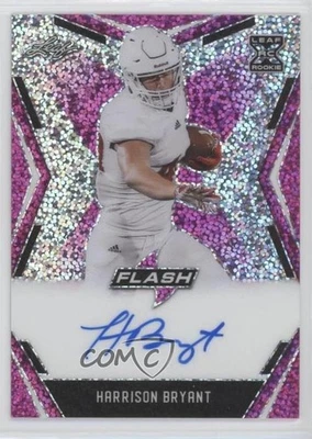 2020 Leaf Flash Pink /15 Harrison Bryant #BA-HB1 Rookie Auto RC - Image 1 of 2