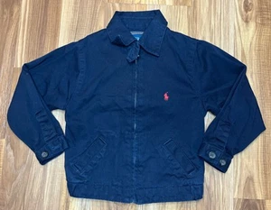 Chaqueta de Colección Polo Ralph Lauren Pony Cremallera Completa Azul Marino Niño Pequeño Talla 3T - Imagen 1 de 7