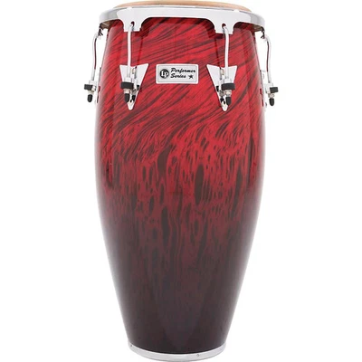 LP Performer Series Conga con herrajes cromados 12,5 pulgadas Tumba Red Fade Foto 1 de 3