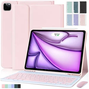 Bluetooth Keyboard Case Mouse For iPad 11th 11" A16 2025 Gen M3 Air 6 5 4 Pro 11 - Picture 1 of 63