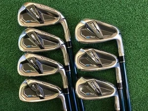 TaylorMade SIM2 MAX OS Iron Set 5-9,Pw,Aw 7pc Flex Regular TENSEI BLUE TM60 - Picture 1 of 5