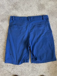 Lululemon Mens Chino Golf Shorts Sz 36 Blue 10.5" $85+ - Picture 1 of 5