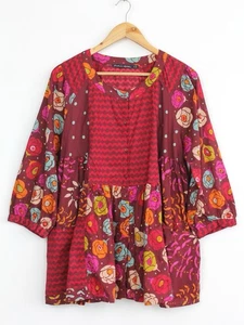 Blusa túnica Gudrun Sjoden floral multicolor, talla M - Imagen 1 de 9