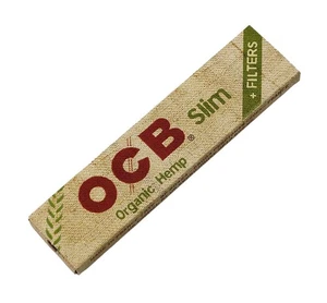 16 Heftchen OCB Organic Hemp Slim+Tips, 32 Papers + 32 Slim Tips pro Heftchen - Picture 1 of 3