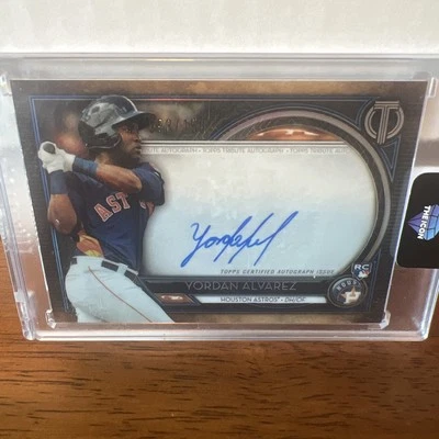 2020 Topps Tribute Yordan Alvarez Autographed/150 Rookie Card - Image 1 of 3