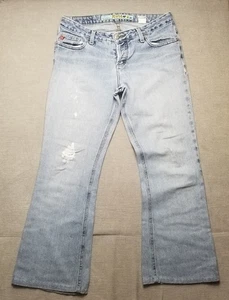 Vintage MUDD Jeans Y2K Flare Wide Leg Denim Hippie Low Rise Gr. 11 - Bild 1 von 16