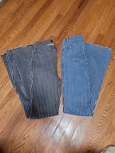 Judy Blue Super Flare High Waisted Striped Jeans Set Of 2 Size 1 - Picture 1 of 15