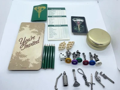 CLUE 50th Anniversary Edition Game Pieces  1998 Parker Brothers Hasbro - Image 1 of 4