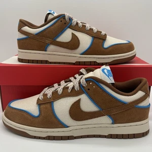 Nike Dunk Low Retro Premium Light British Tan Sneakers FN5825-100 Men’s 10 NEW - Picture 1 of 5